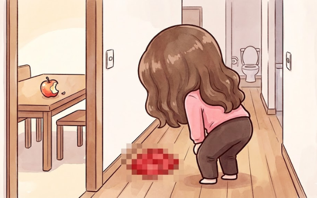 ＊ただリンゴを普通に食べていただけなのに…