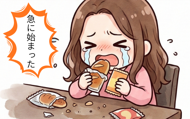 拒食の入院から退院して過食がはじまった