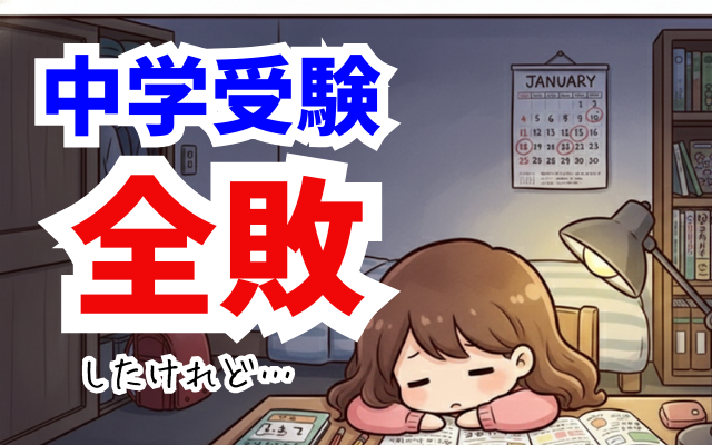 中学受験に失敗した母親と受験生（小学生）に伝えたい、現役カウンセラーの全敗記録