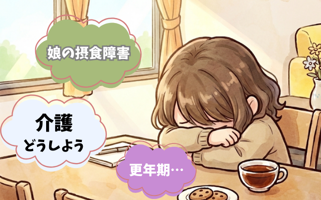 拒食症・過食症の家族の辛さ、遠距離介護や認知症の高齢者を抱えると板挟みに