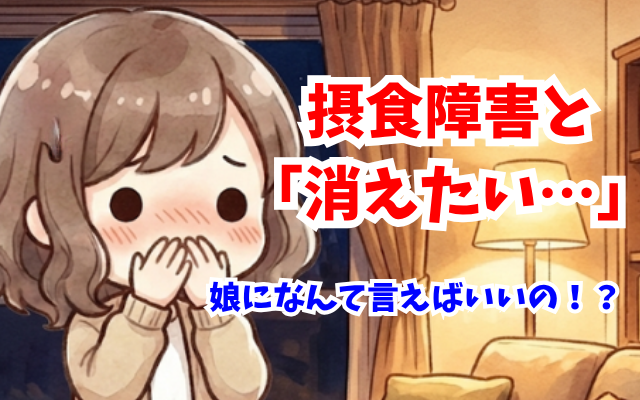 拒食症・過食症と希死念慮。閉鎖病棟に入院して治らない、摂食障害の消えたい気持ちは家族がどうすればいいか